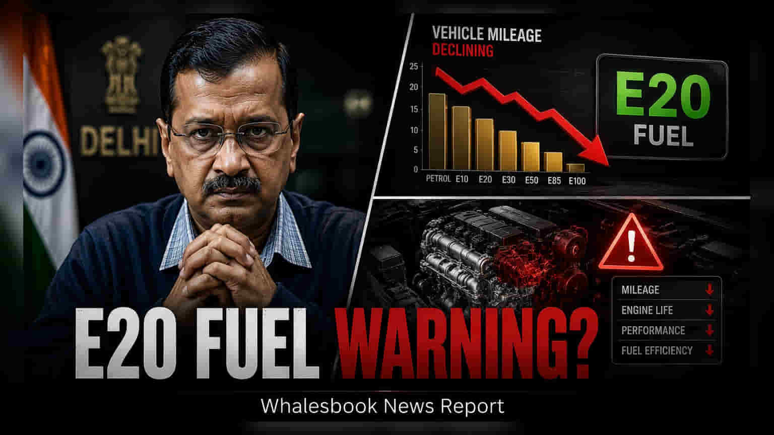 E20 इंधन जुन्या गाड्यांसाठी धोकादायक? केजरीवाल यांनी उपस्थित केला प्रश्न!