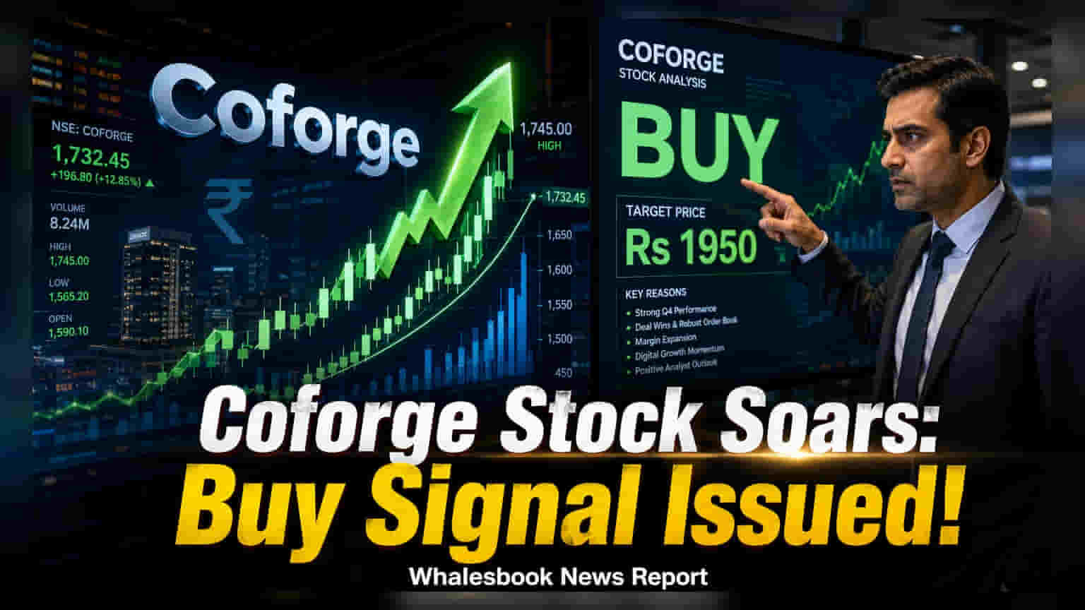 Coforge शेअरची धाव! Q1 मध्ये EBIT मार्जिन **16%** वर, कमाईत जबरदस्त वाढ