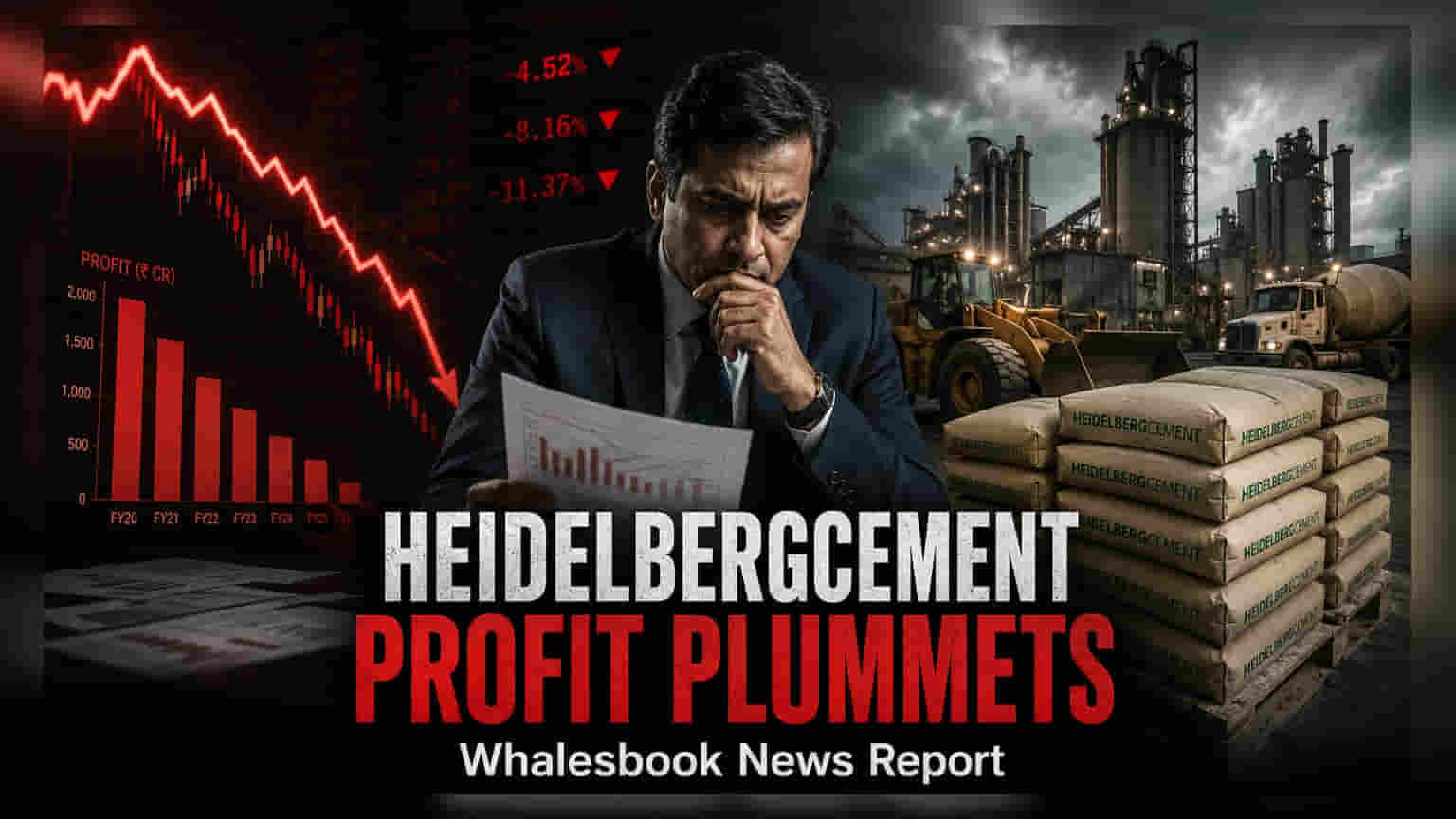 HeidelbergCement India: ਮੁਨਾਫੇ 'ਚ **37%** ਗਿਰਾਵਟ, ਵੱਧਦੀ ਲਾਗਤਾਂ ਨੇ ਮਾਰਿਆ ਹਿੱਸਾ