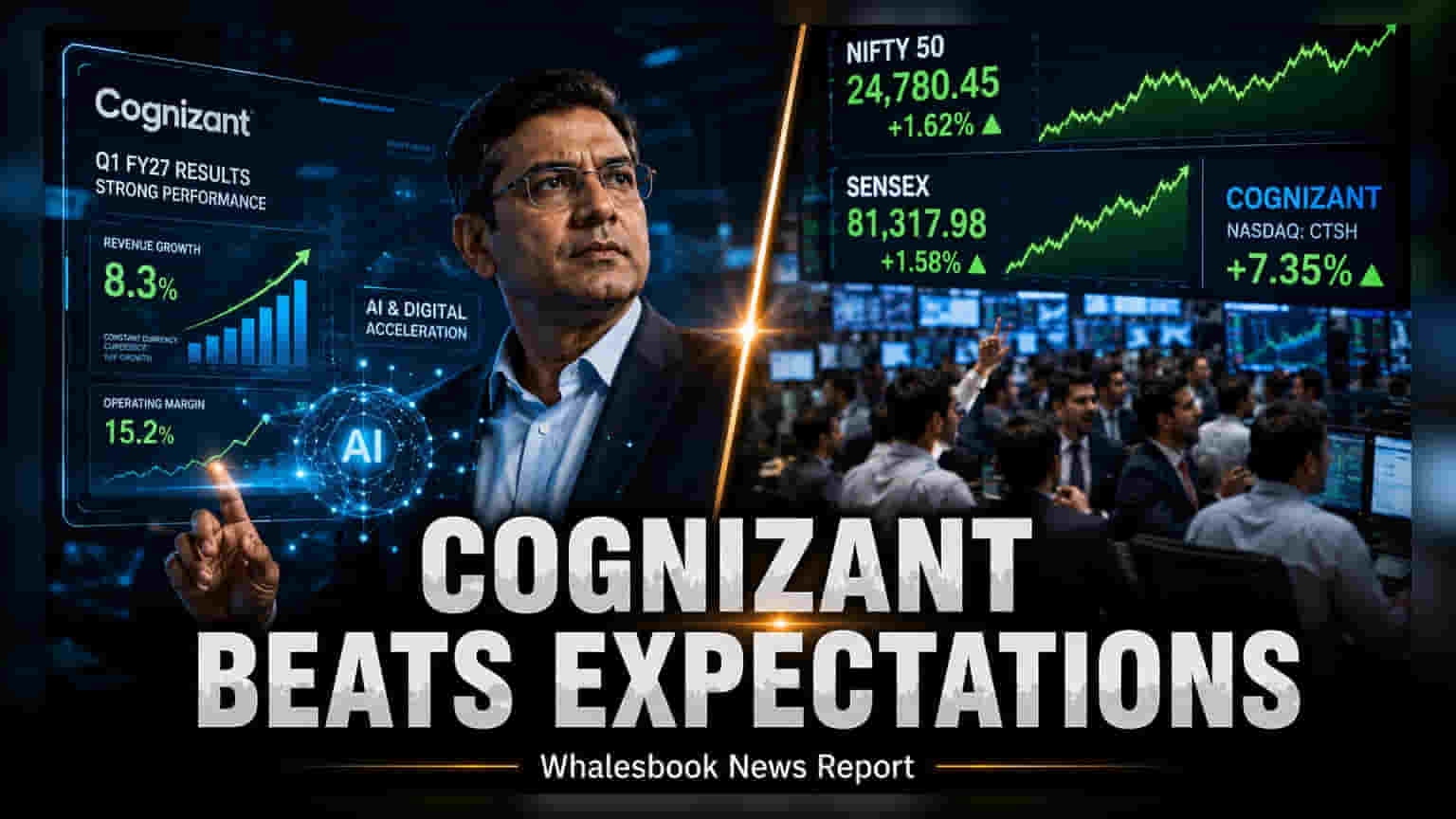 Cognizant Stock: Q2 માં આવક **4.5%** વધી, ₹5.48 બિલિયન પહોંચી