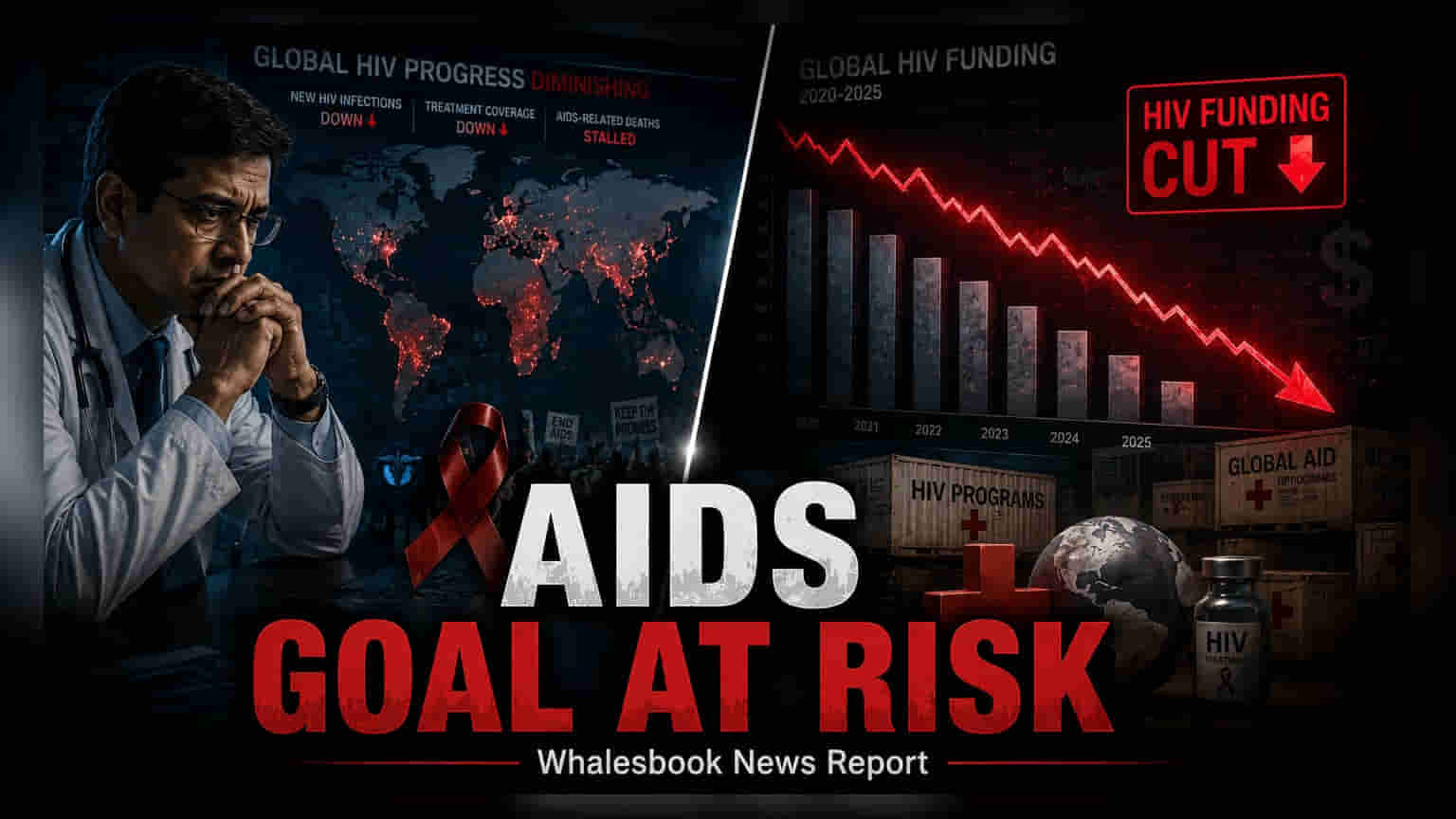 గ్లోబల్ HIV నిధుల్లో భారీ కోత: **$1.5 బిలియన్** తగ్గుదల.. 2030 లక్ష్యాలకు ముప్పు!
