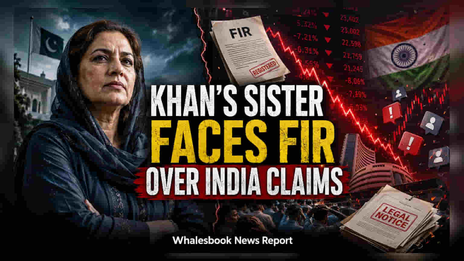 इम्रान खान यांच्या बहिणीवर गंभीर आरोप! भारतासोबतच्या संघर्षावरील वक्तव्यांमुळे गुन्हा दाखल