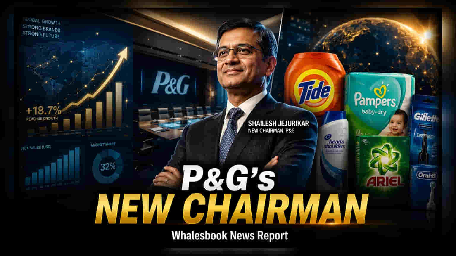 P&G ਨੇ ਸ਼ੇਲੇਸ਼ ਜੇਜੂਰੀਕਰ ਨੂੰ ਬਣਾਇਆ ਨਵਾਂ ਬੋਰਡ ਚੇਅਰਮੈਨ
