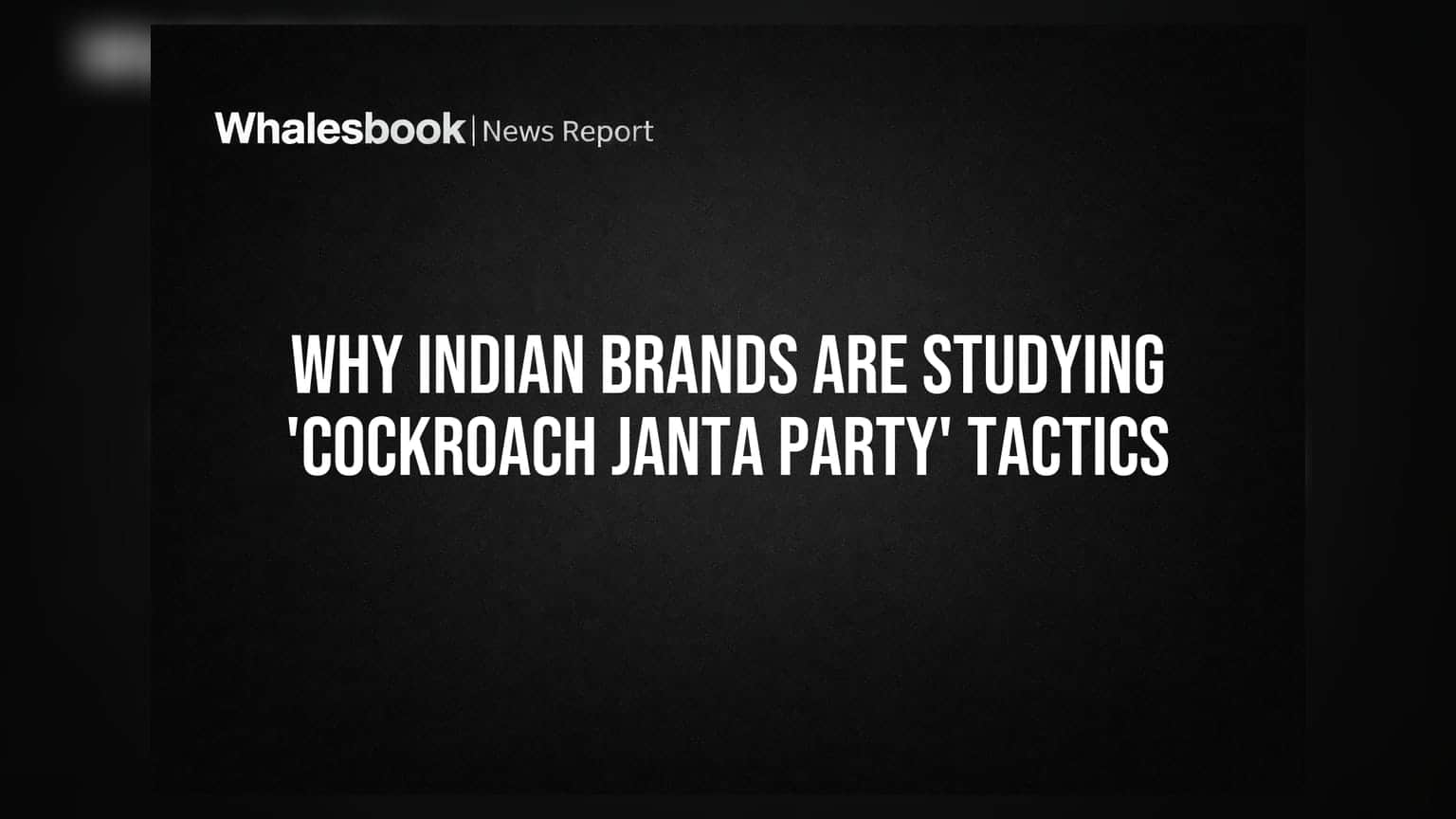 भारतीय ब्रँड्स 'कॉकरोच जानता पार्टी'च्या स्टाईलचा अभ्यास का करत आहेत?