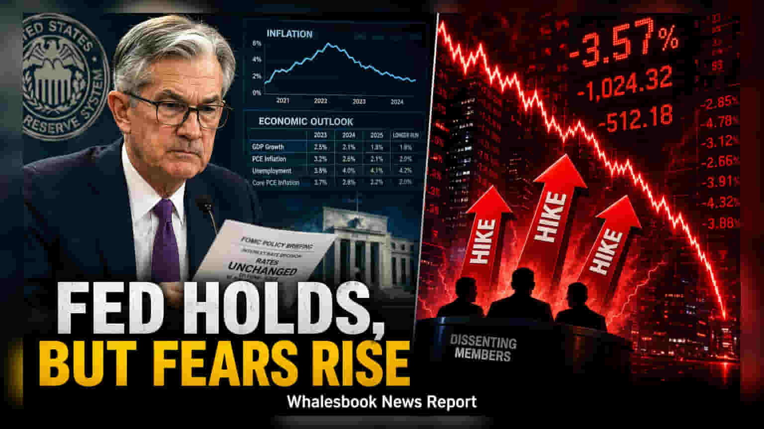 US Fed Keeps Rates Steady at 3.5%-3.75%, 9-3 Vote Split