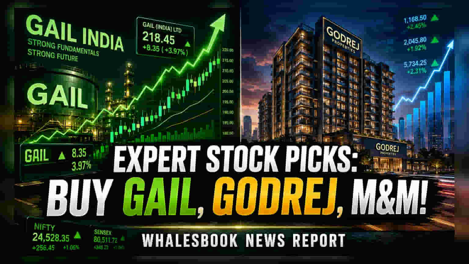 GAIL, Godrej Properties, and M&M Finance: Technical Setup Overview