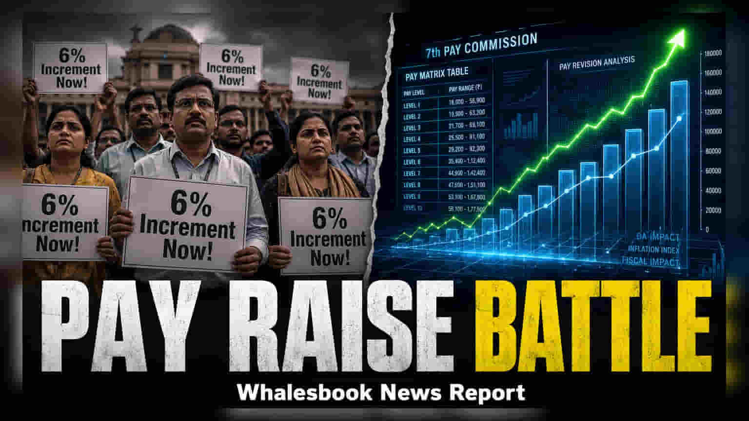 8वां वेतन आयोग: सरकारी कर्मचारियों की मांग - सैलरी में सालाना **6%** का इंक्रीमेंट!