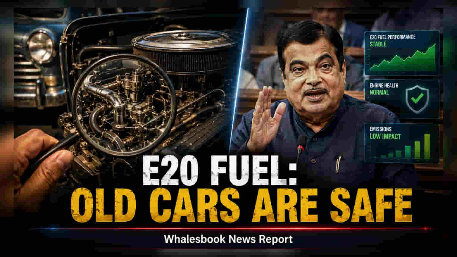 E20 Fuel को लेकर बड़ी खबर! पुराने वाहनों पर नहीं होगा कोई असर, नितिन गडकरी का बड़ा बयान