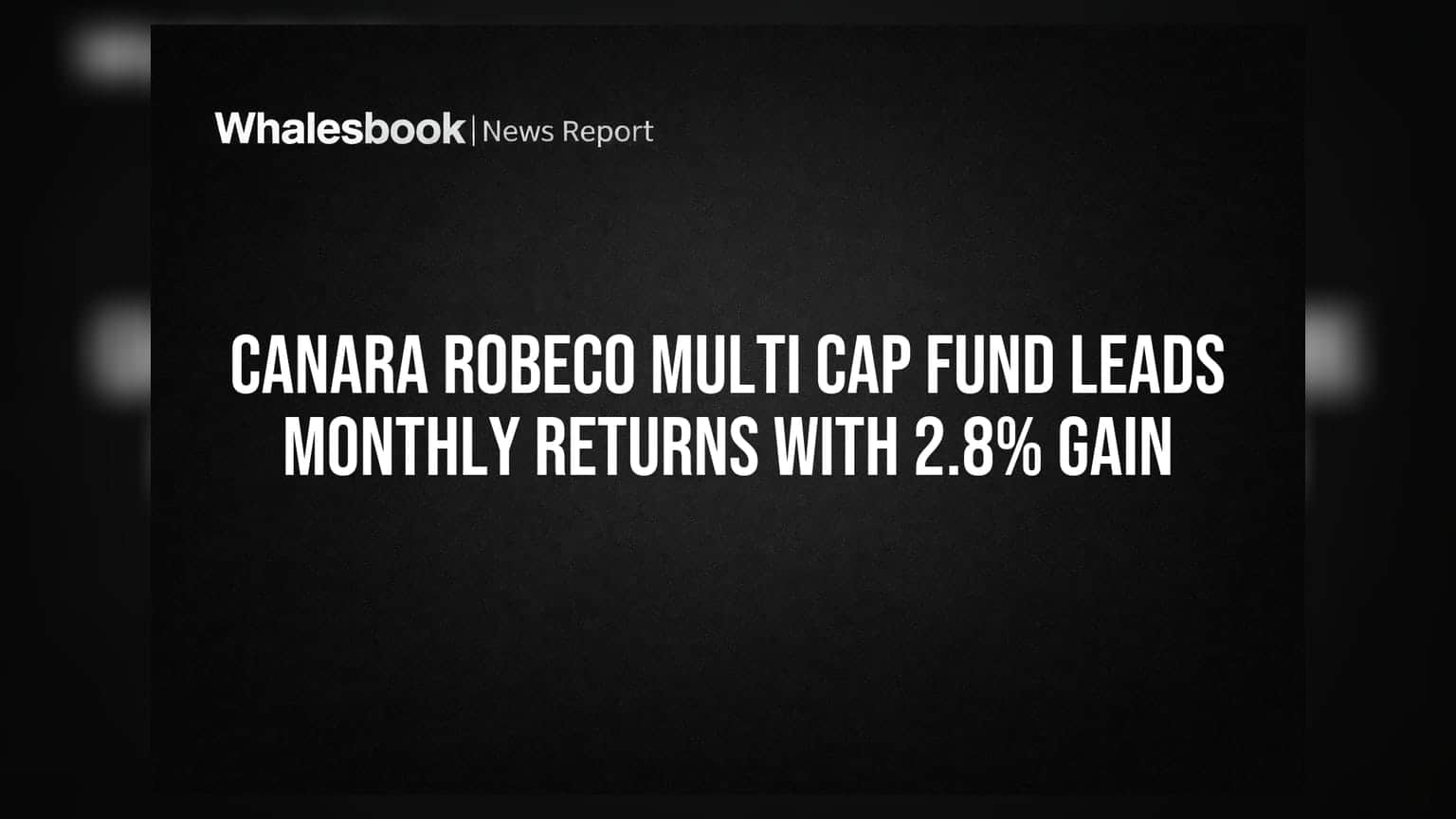 Canara Robeco Multi Cap Fund Leads Monthly Returns With 2.8% Gain