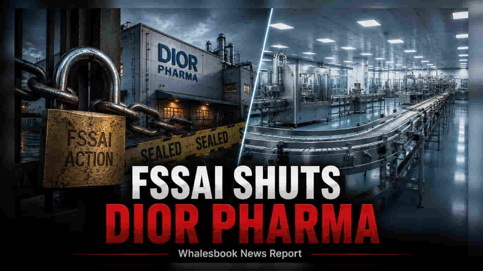 Dior Pharmaceuticals પર કાર્યવાહી: FSSAI એ સુરક્ષા ક્ષતિઓને કારણે લાઇસન્સ સસ્પેન્ડ કર્યું