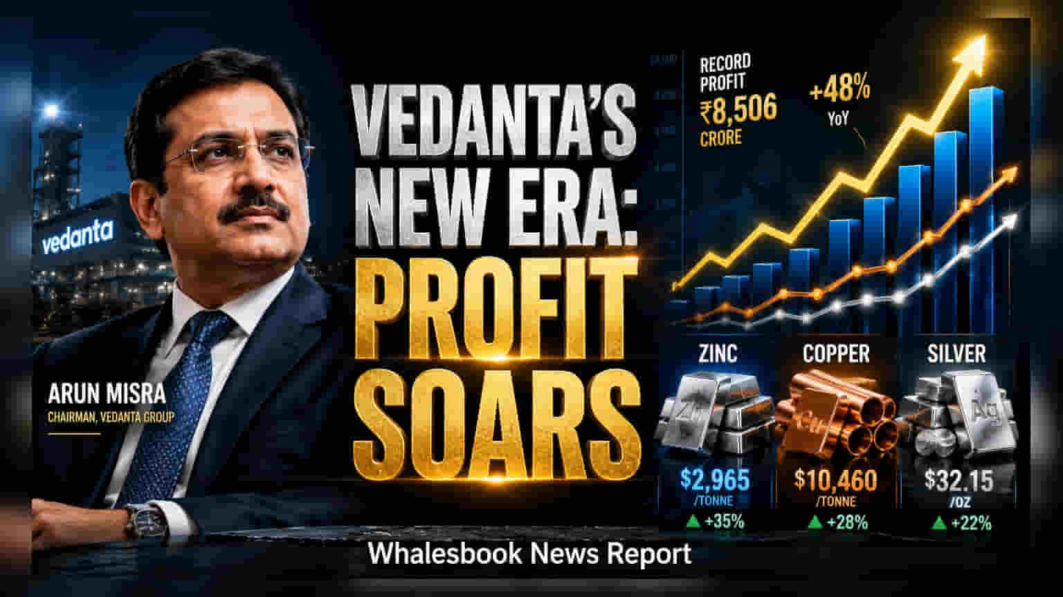 Vedanta Appoints Arun Misra CEO; Q1 Profit Jumps 72%