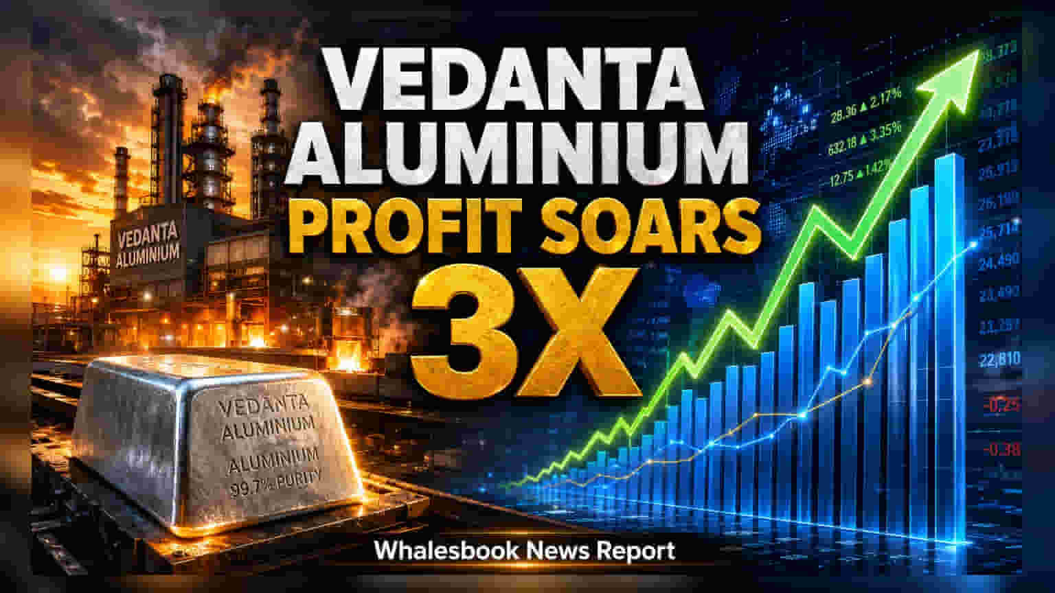 Vedanta Aluminium के शेयरों में बहार! पहली तिमाही में मुनाफे में **3 गुना** उछाल, **₹8** प्रति शेयर डिविडेंड का ऐलान