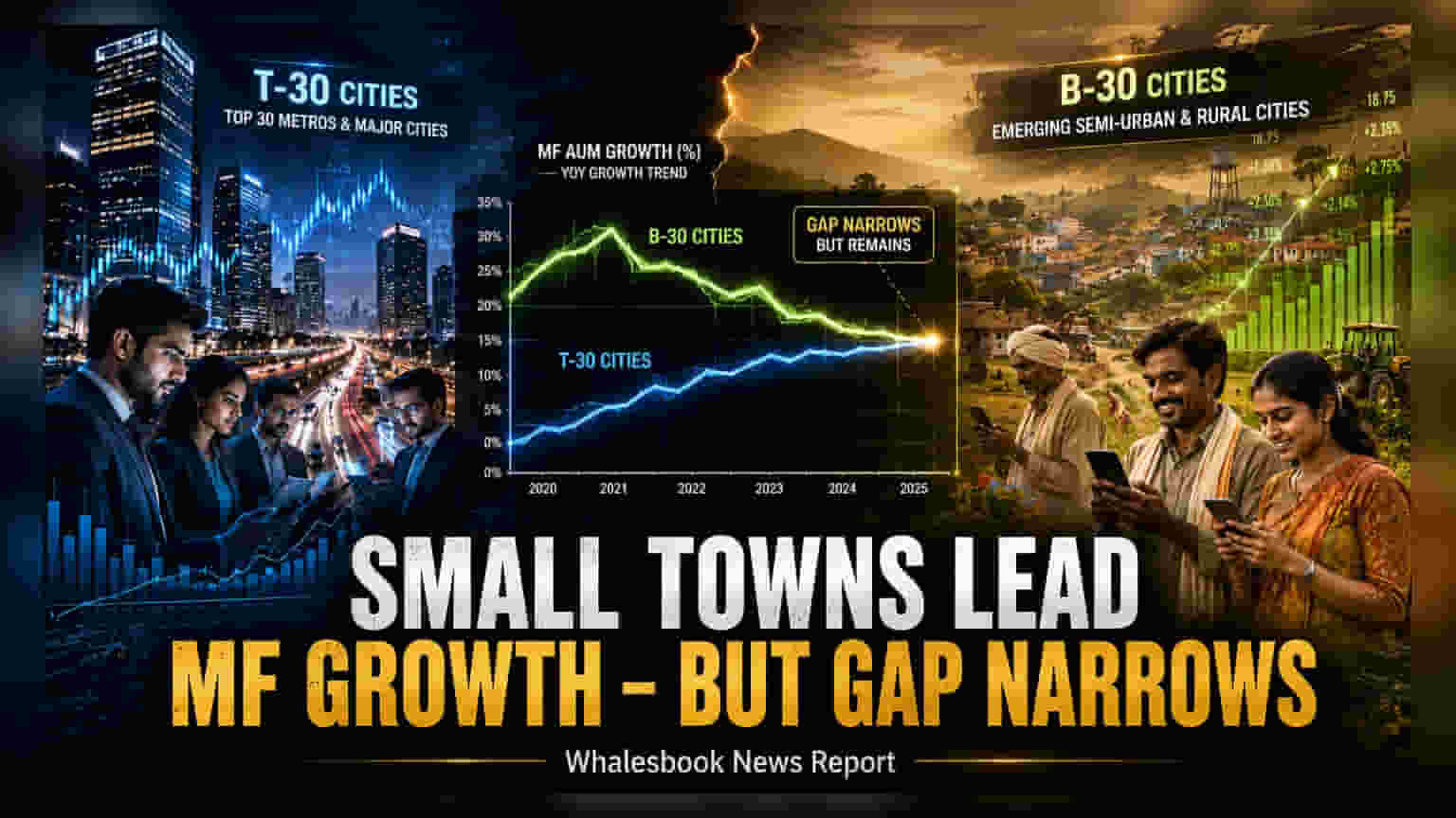छोटे शहरों के म्यूचुअल फंड एसेट्स में 5.2% का उछाल, मेट्रो शहरों से बेहतर प्रदर्शन