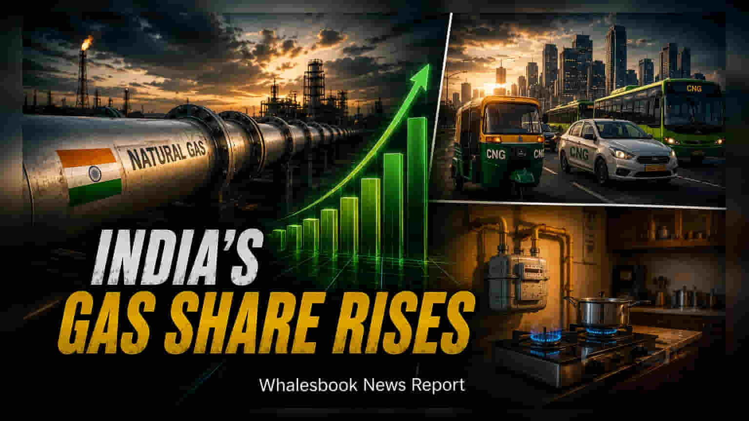 Natural Gas Share in India's Energy Mix Rises to 7.12% in FY25