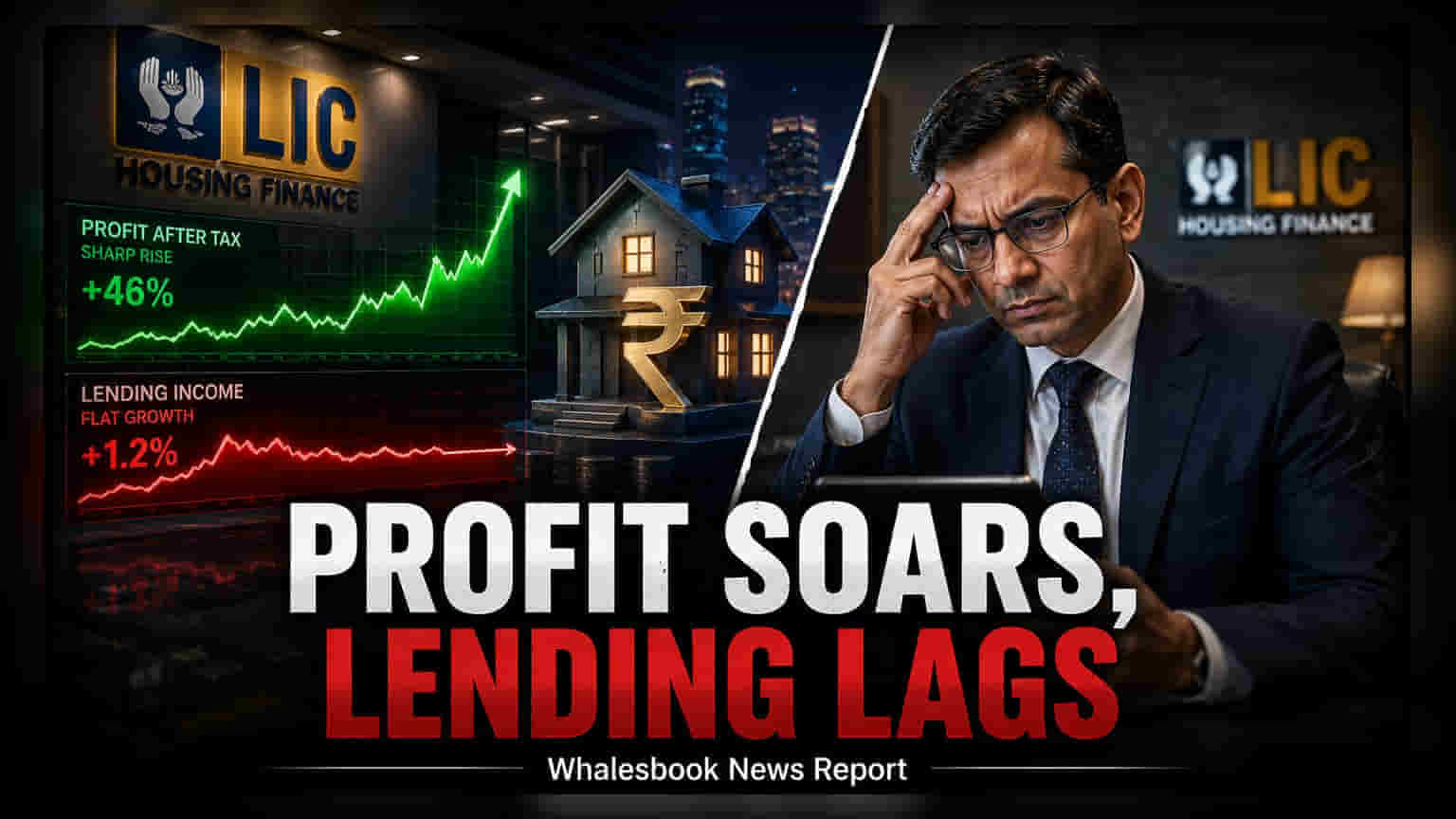 LIC Housing Finance: नफ्यात **10%** वाढ, पण शेअर **2.21%** कोसळला!