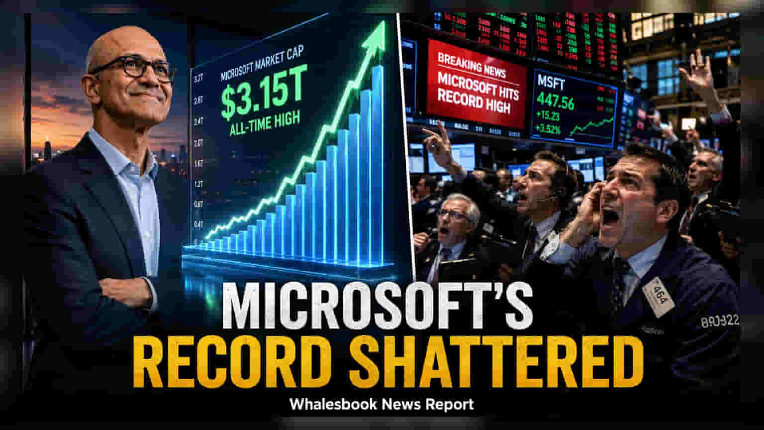 Microsoft Share Price: Azure च्या जोरावर विक्रमी वाढ! कंपनीच्या मार्केट व्हॅल्यूत $490 बिलियनची भर