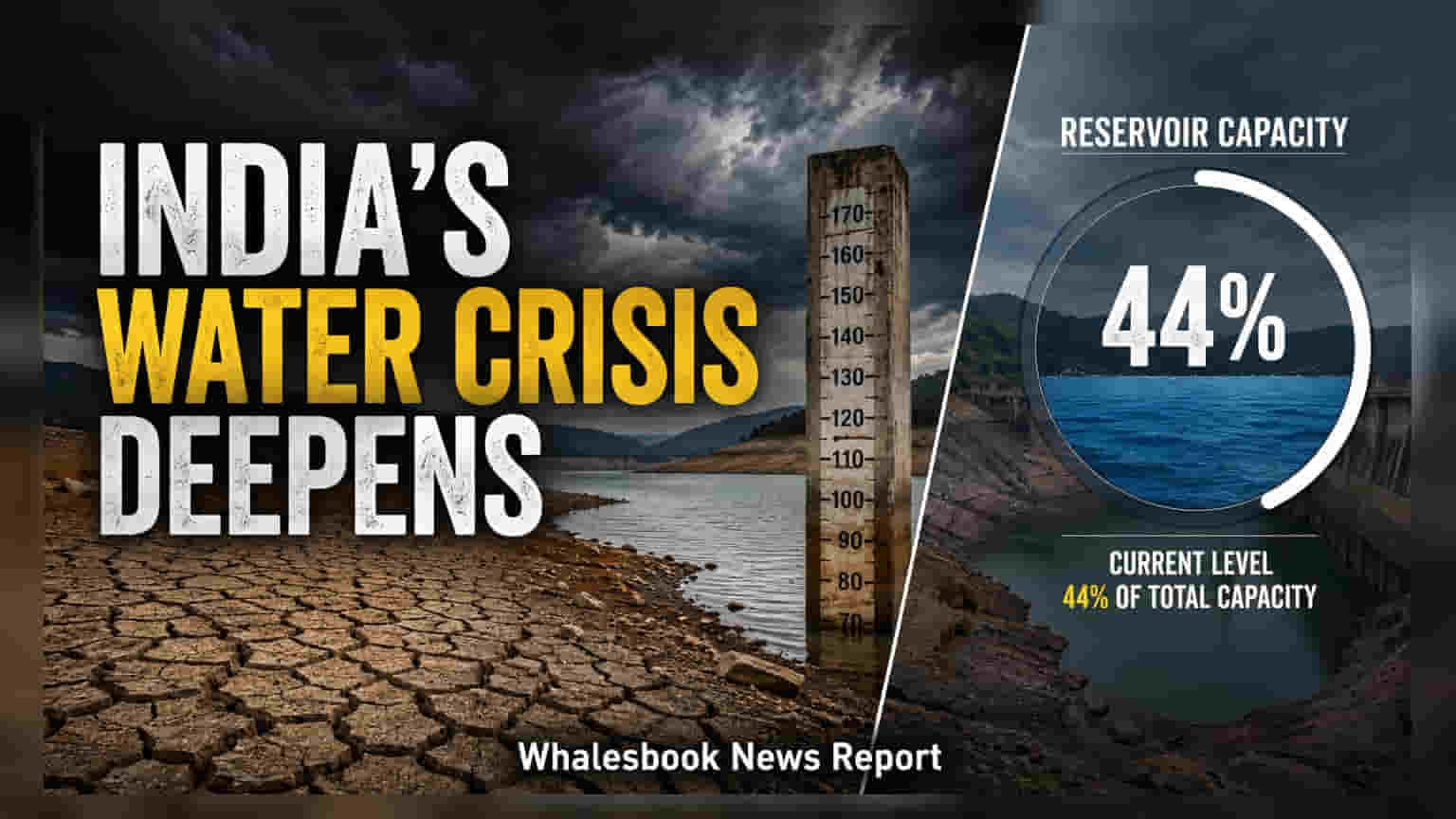 India Reservoir Levels Drop to 44% Amid Monsoon Rainfall Deficit
