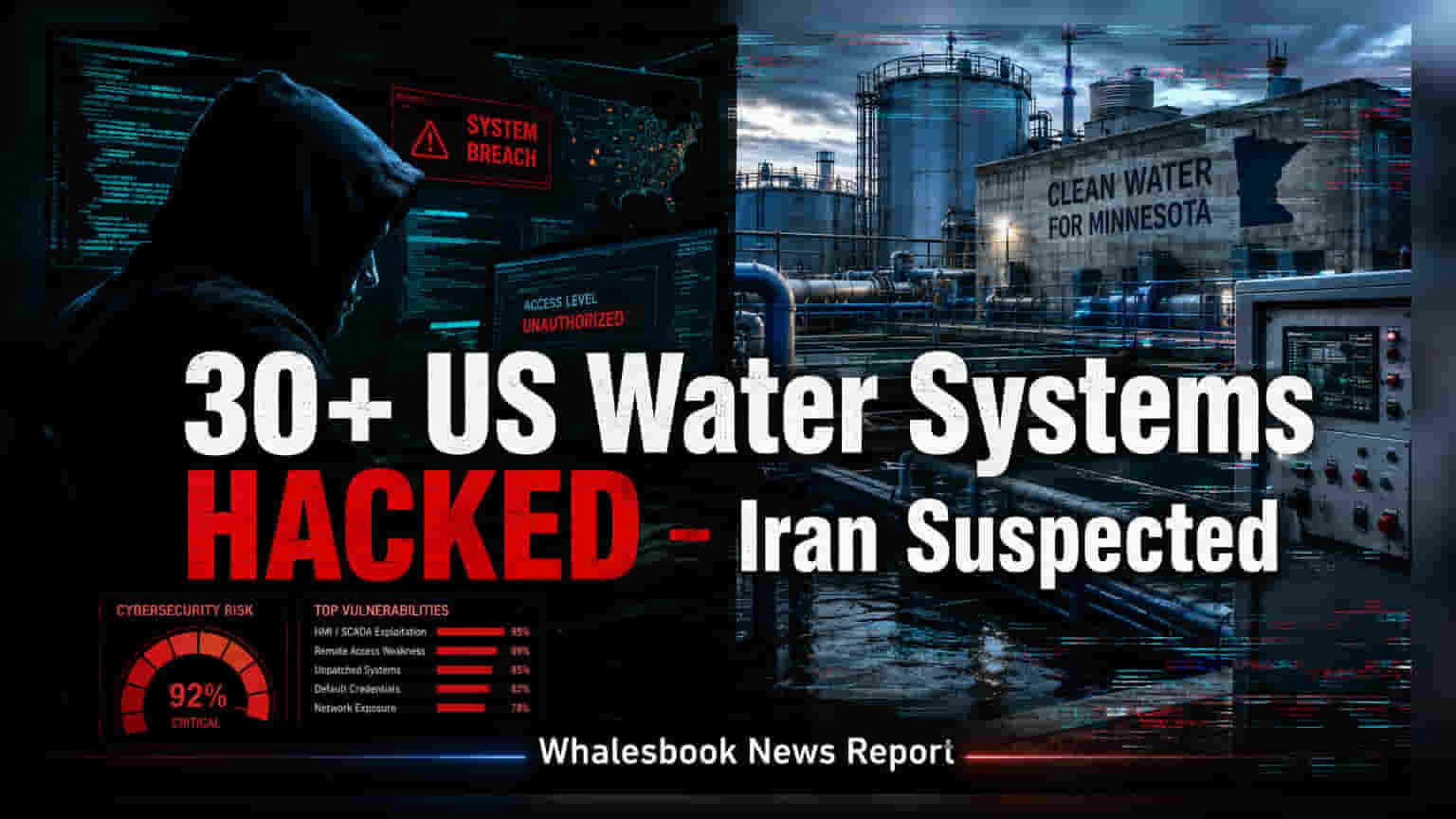 Minnesota Water Systems Cyberattack: FBI जांच में जुटी, 30 से ज़्यादा जल प्रणालियाँ प्रभावित