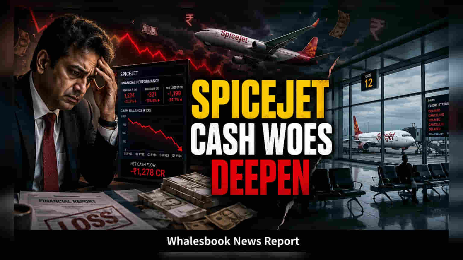 SpiceJet షేర్ ధర పతనం: జీతాలు ఆలస్యం, మార్కెట్ షేర్ 1.9%కి డౌన్!