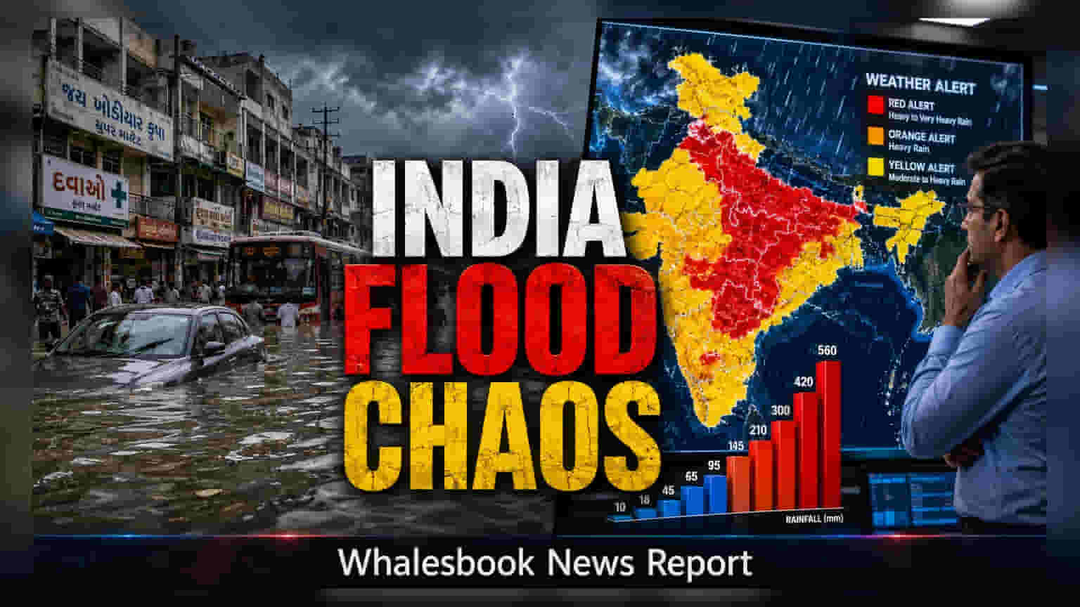 Gujarat Faces Red Alert: Heavy Rainfall Disrupts Operations