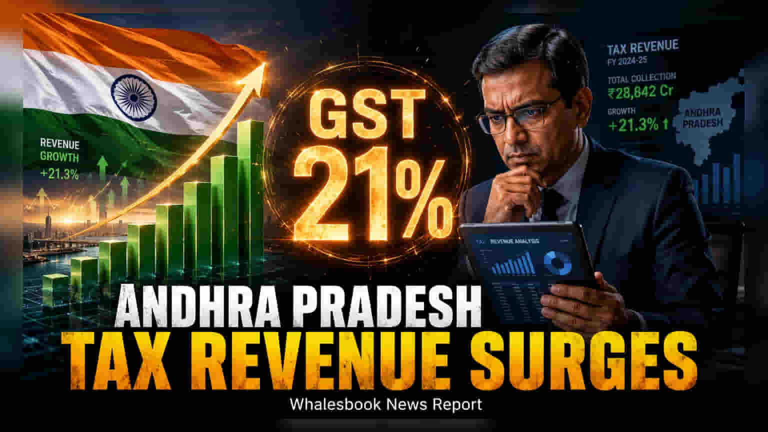 आंध्र प्रदेशच्या GST कलेक्शनमध्ये २१% वाढ! ₹१३,२८३ कोटींचा टप्पा पार