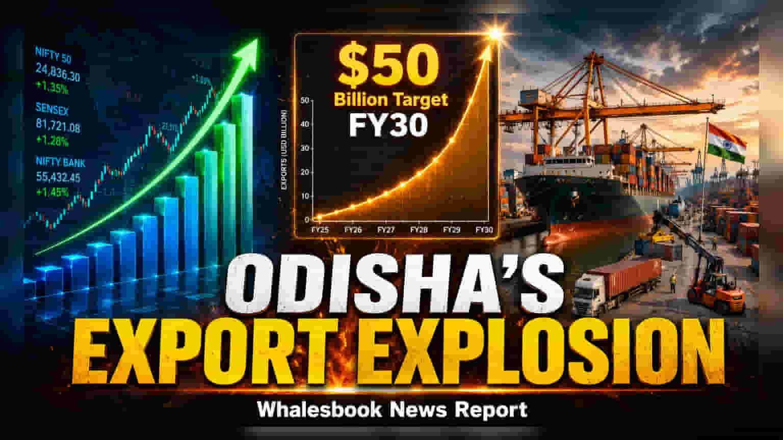 ஒடிசாexports: 2030-க்குள் $50 பில்லியன் இலக்கு!