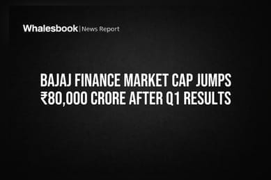 Bajaj Finance Market Cap Jumps ₹80,000 Crore After Q1 Results