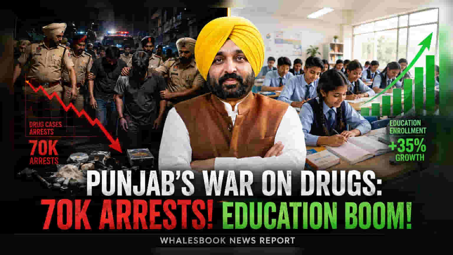 Punjab Anti-Drug Drive Results In 70,000 Arrests Over 500 Days