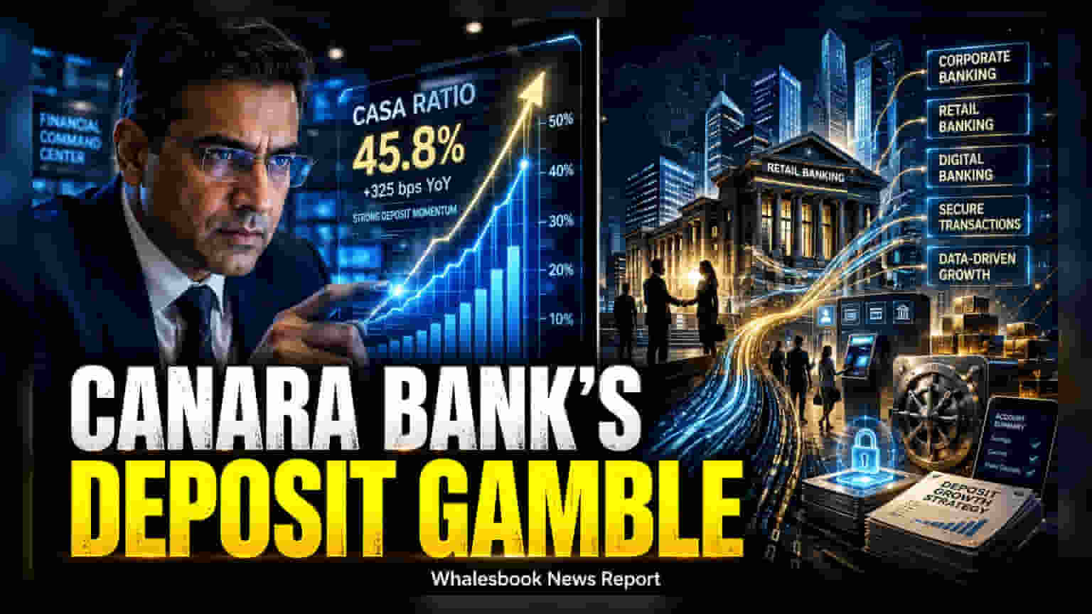 Canara Bank Targets 32% CASA Ratio to Lower Deposit Costs