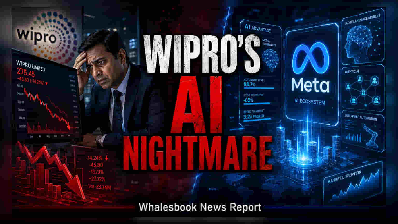 Wipro Share Price: Meta कडून फटका, Wipro च्या उत्पन्नात $25 मिलियनची घट!