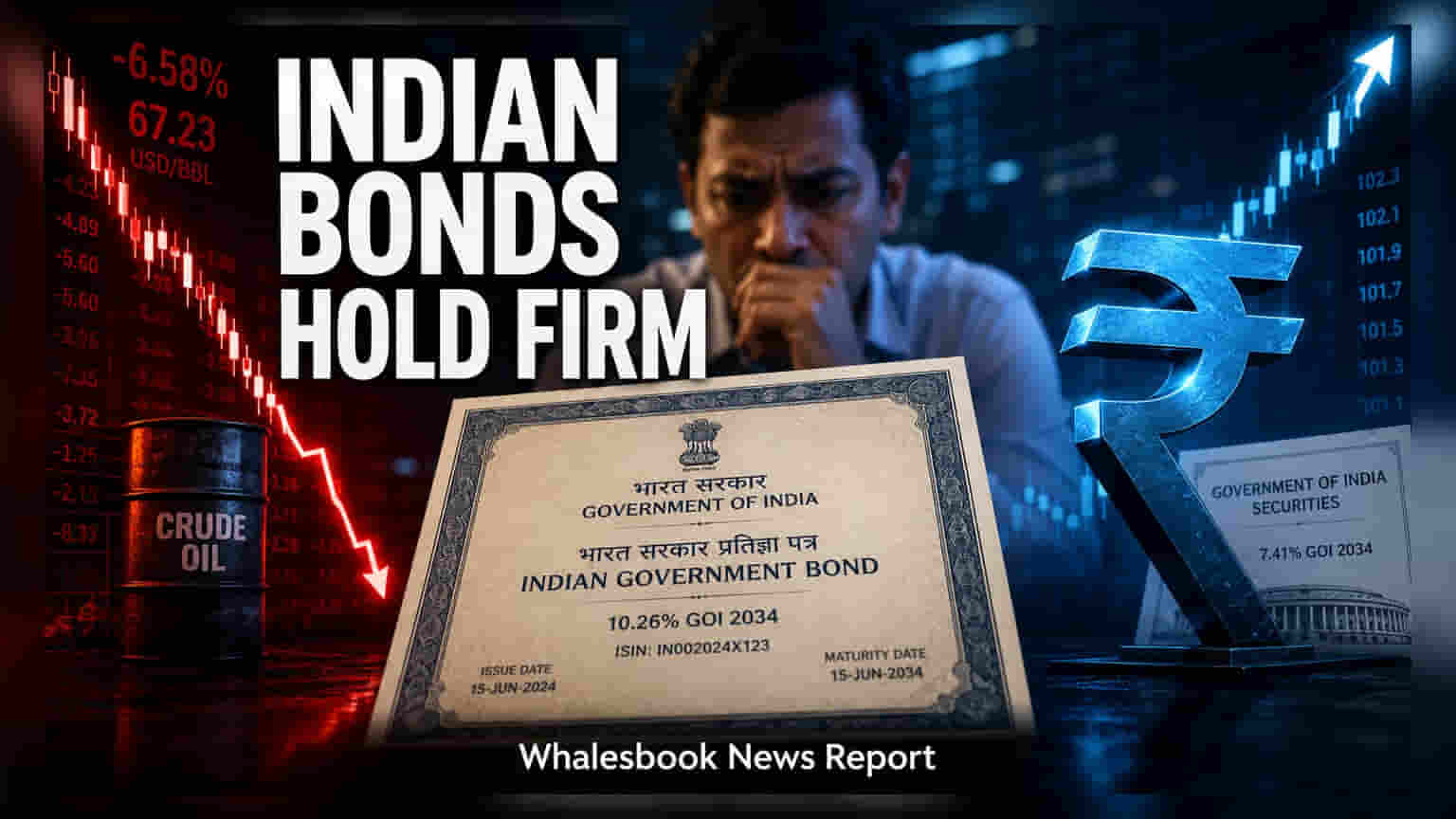 Indian Bonds: 6.85% યિલ્ડ પર સ્થિર, બ્લૂમબર્ગ ઇન્ડેક્સમાં સમાવેશ મોકૂફ હોવા છતાં માર્કેટ મજબૂત