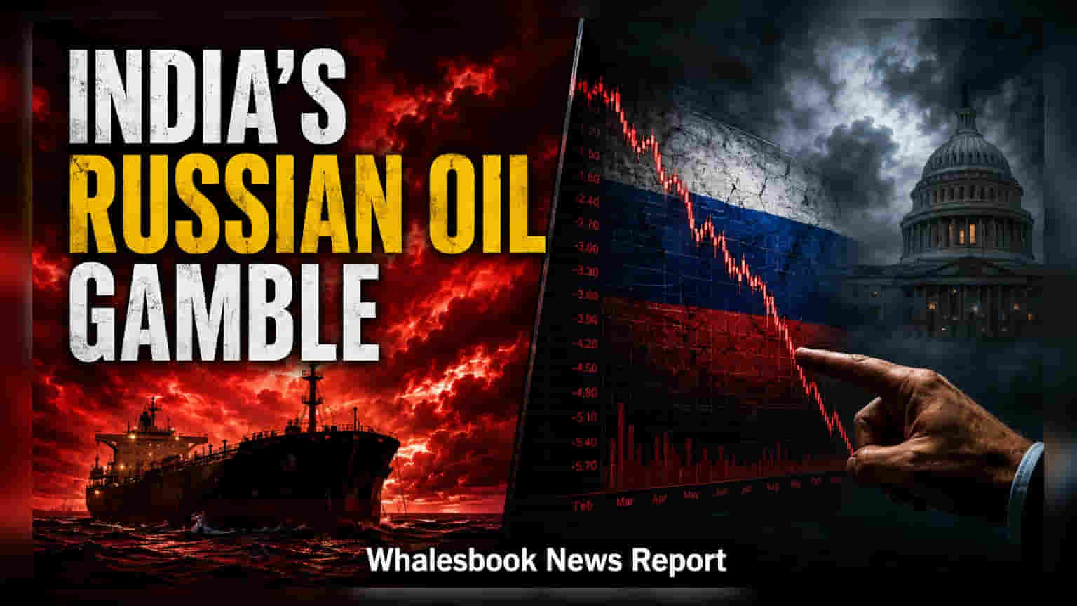 Russian Crude Oil Imports Hit Record 50% Share in India