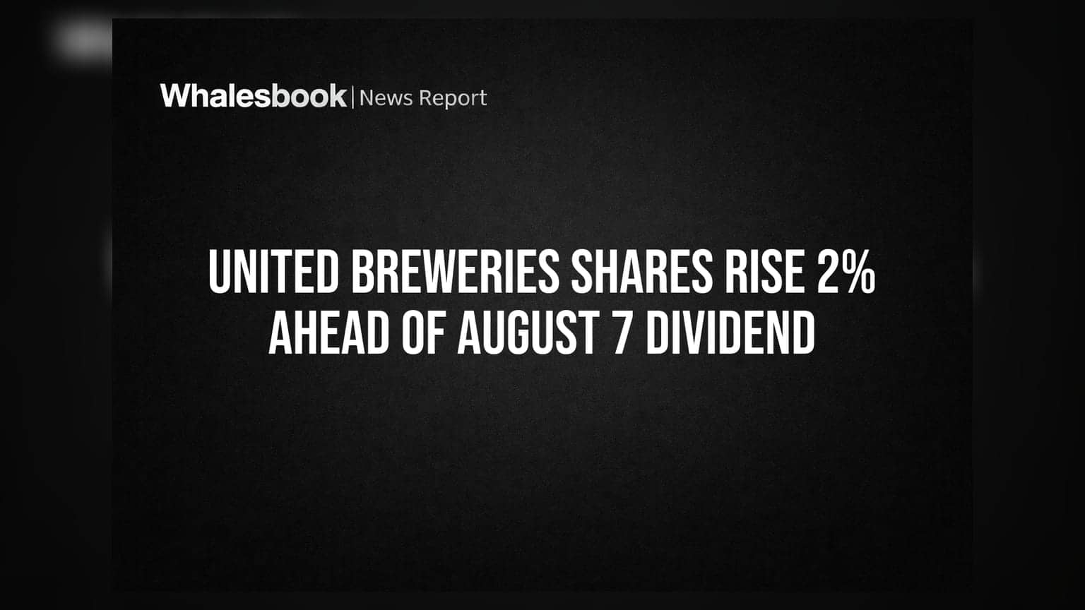 United Breweries Share: ડિવિડન્ડ પહેલા શેર 2% ઉપર, જાણો શું છે કારણ?