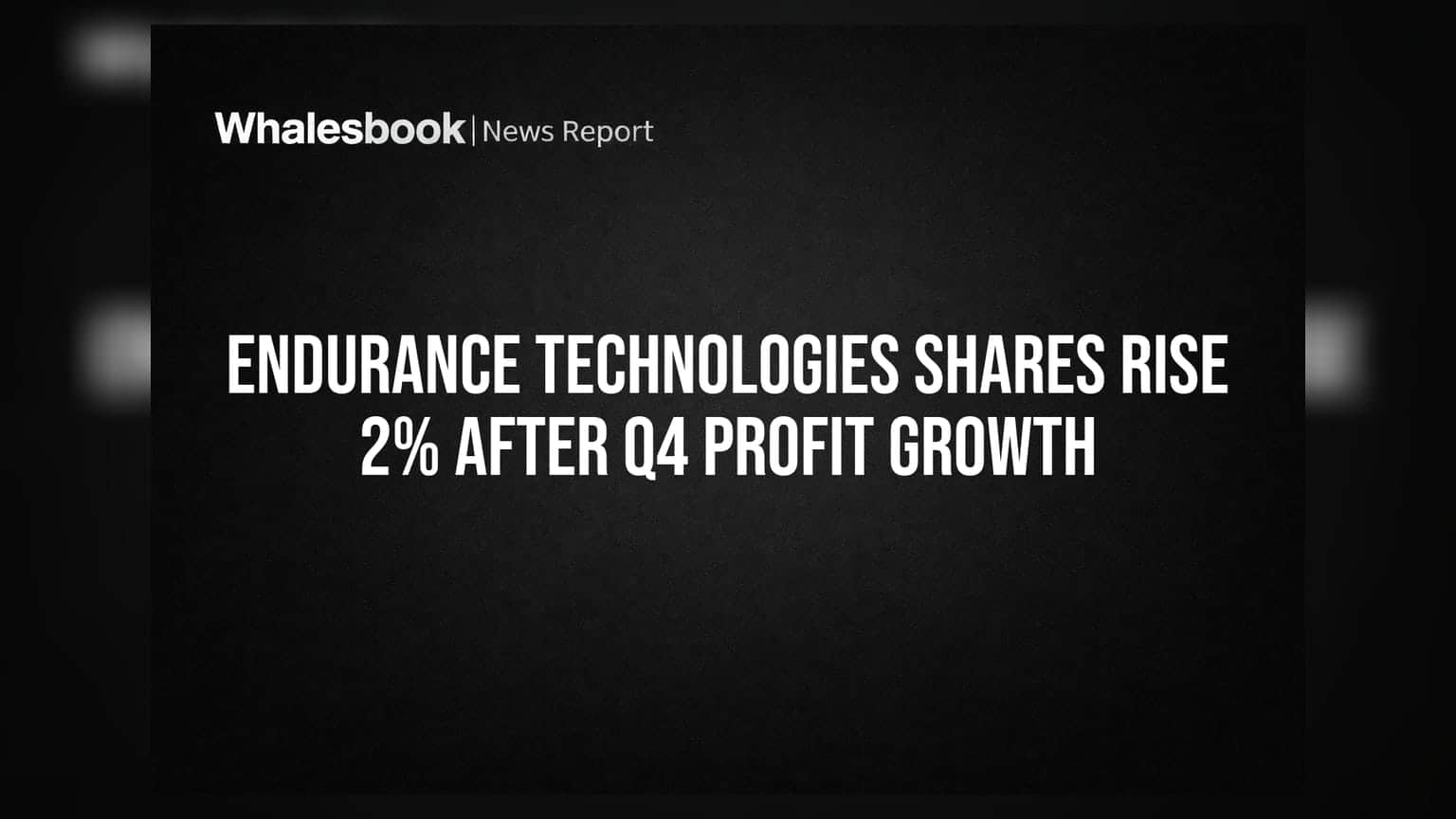 Endurance Technologies Shares Rise 2% After Q4 Profit Growth