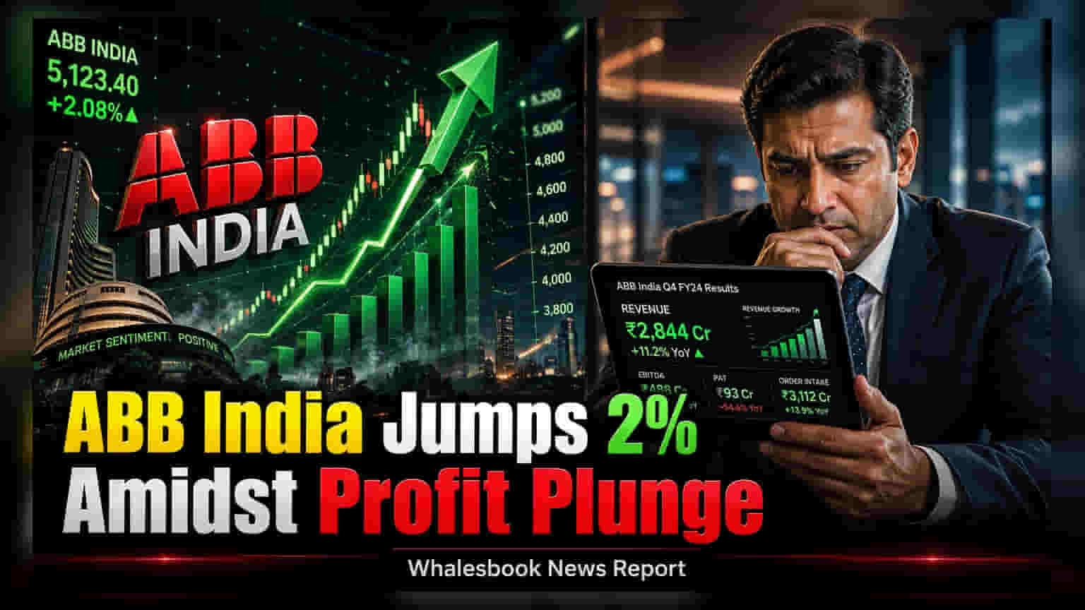 ABB India शेअरमध्ये तेजी, तरीही नफ्यात मोठी घसरण