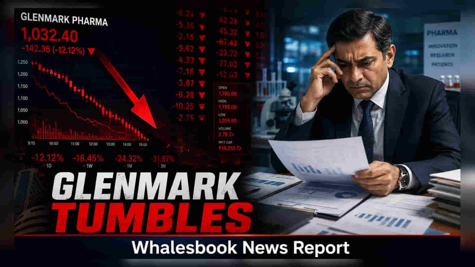 Glenmark Pharma Share: પ્રોફિટમાં 60% ઉછાળો છતાં શેર 2% ઘટ્યો, જાણો શું છે કારણ