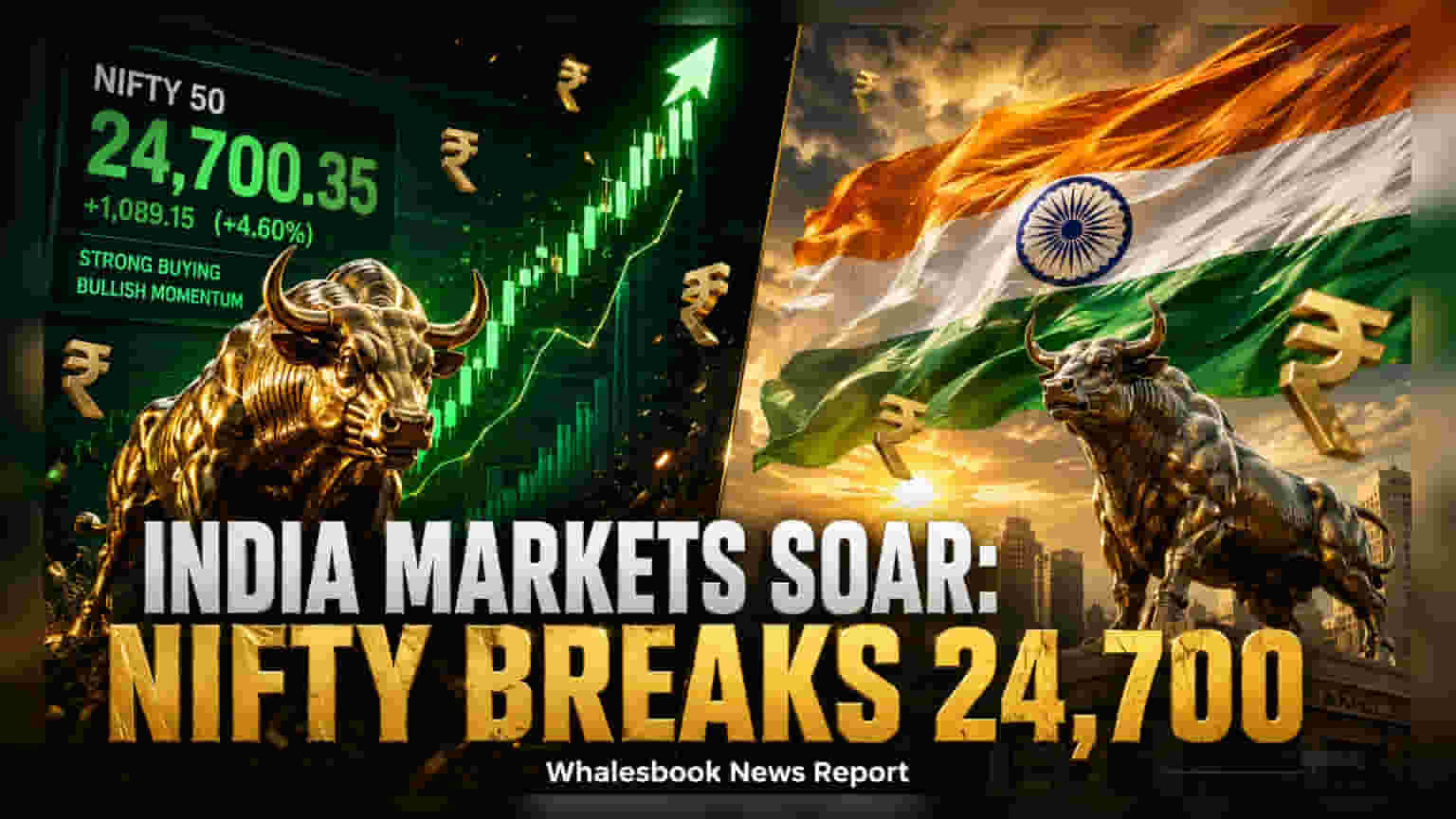 Nifty Reclaims 24,700 As Markets Extend Four-Day Rally