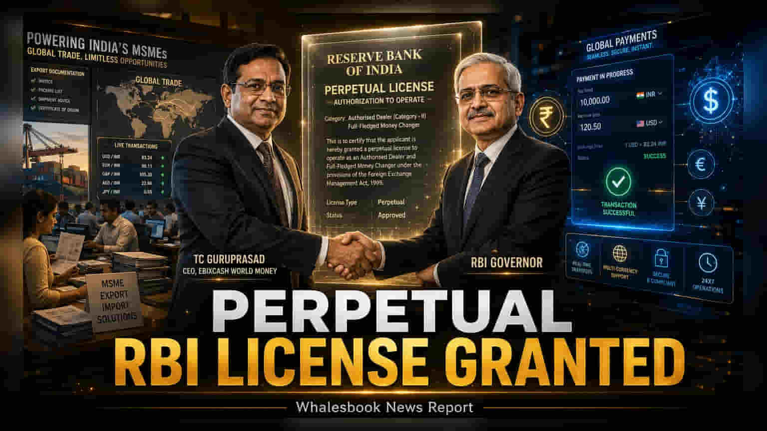 EbixCash Gets Perpetual RBI License for Trade Remittances