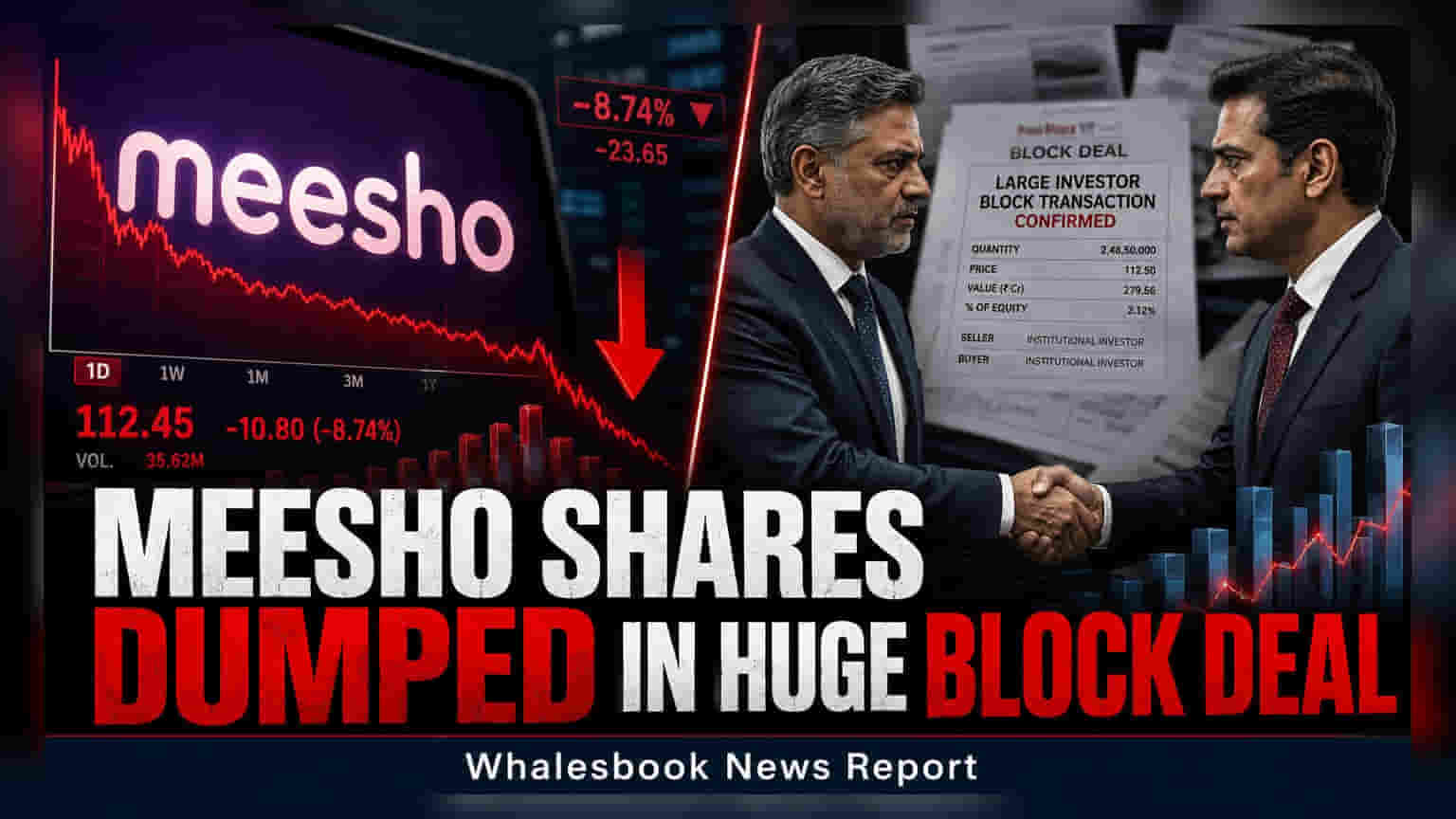 Meesho Share Price: મોટા રોકાણકારોએ ₹1,900 કરોડના શેર વેચ્યા, શું થશે અસર?