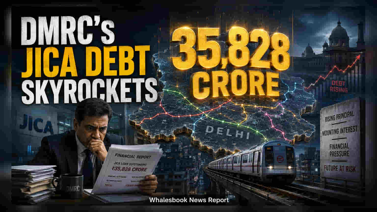 DMRC கடன் சுமை: JICA-வுக்கு ₹35,828 கோடி பாக்கி! அரசு ஆதரவால் இயங்கும் டெல்லி மெட்ரோ