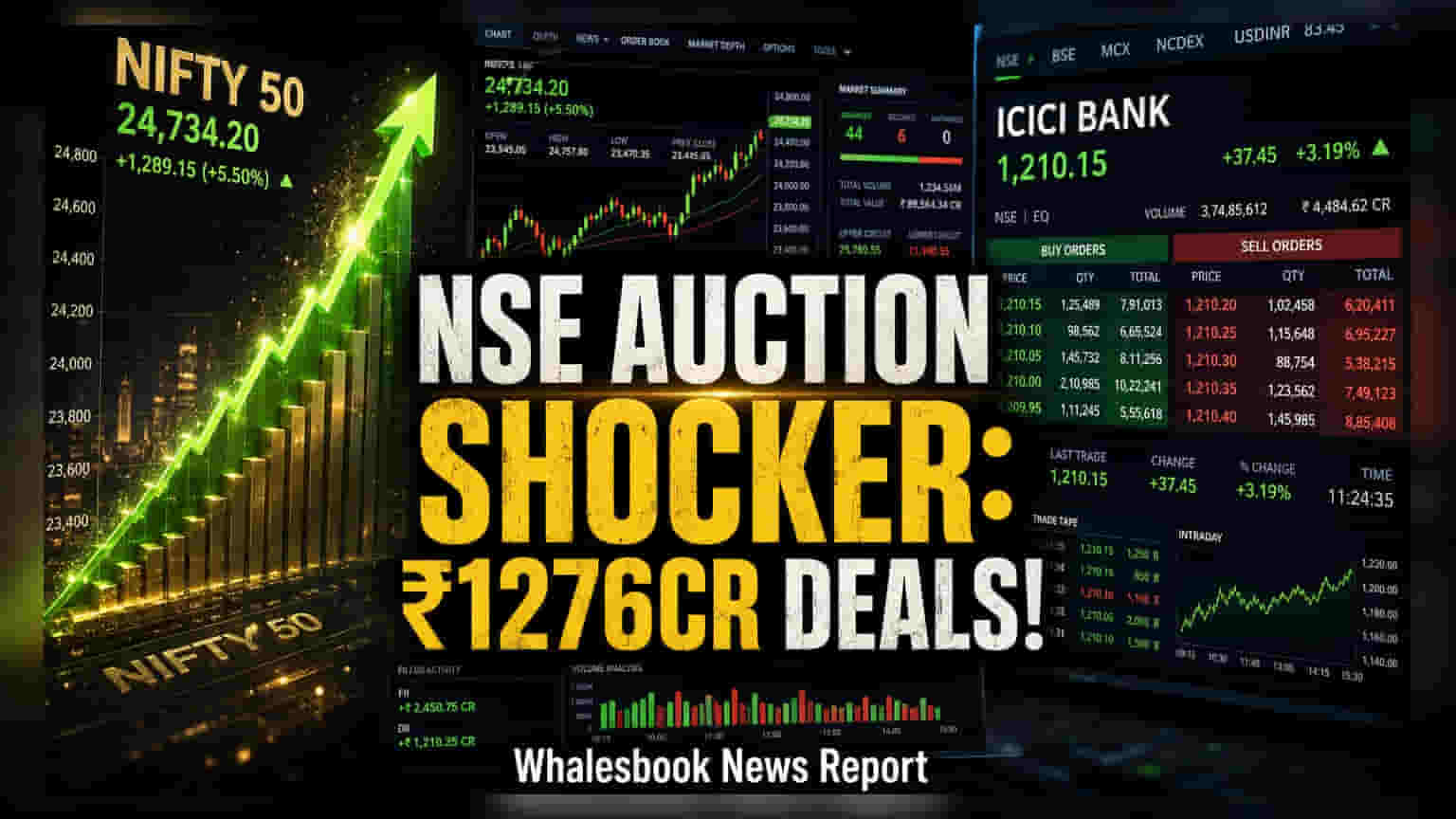 NSE Closing Auction: ₹1,276 કરોડનો ટર્નઓવર, ICICI બેંક સૌથી આગળ!