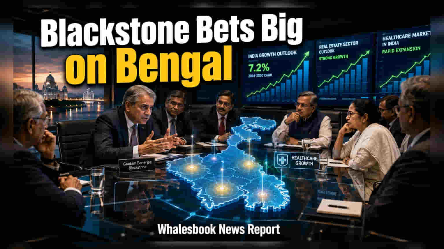 Blackstone की बंगाल में नई चाल: रियल एस्टेट और हेल्थकेयर में निवेश की तलाश