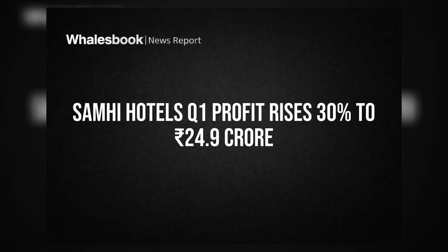 SAMHI Hotels शेअरमध्ये घसरण! पहिल्या तिमाहीत नफा **30%** वाढूनही गुंतवणूकदार चिंतेत