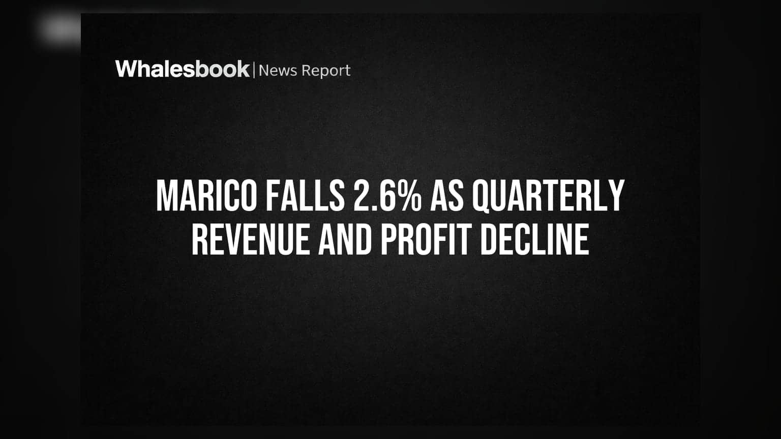 Marico Share Price: ક્વાર્ટરના પરિણામો બાદ શેર **2.6%** ઘટ્યો