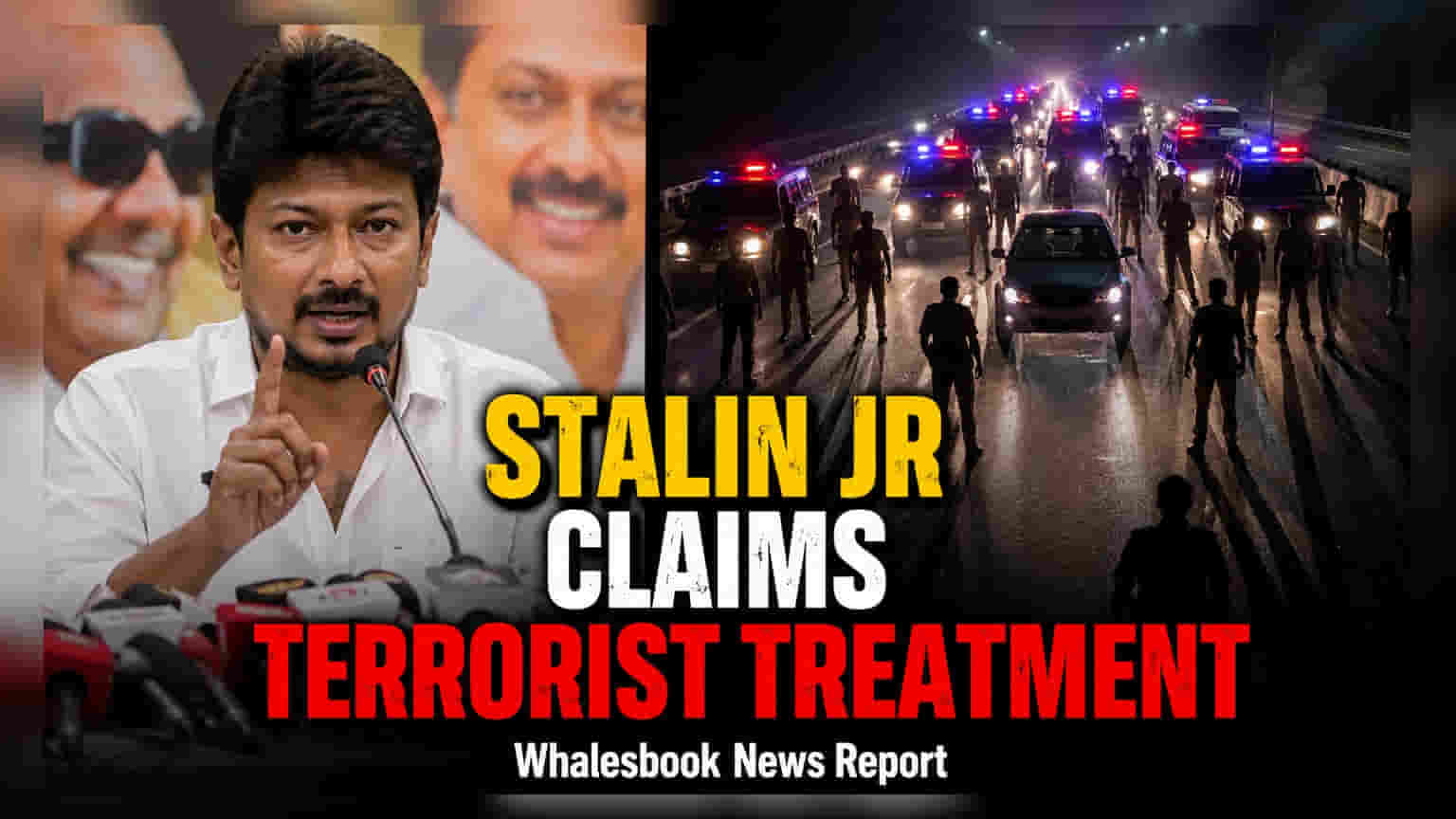Udhayanidhi Stalin Claims 'Terrorist-Like' Treatment Following Police Detention