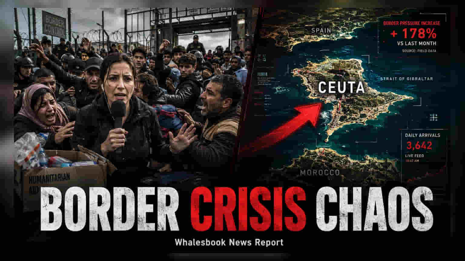 Ceuta ਬਾਰਡਰ ਸੰਕਟ: ਪ੍ਰਵਾਸੀਆਂ ਦੇ ਹੜ੍ਹ ਦੌਰਾਨ ਪੱਤਰਕਾਰ ਨਾਲ ਧੱਕਾ-ਮੁੱਕੀ