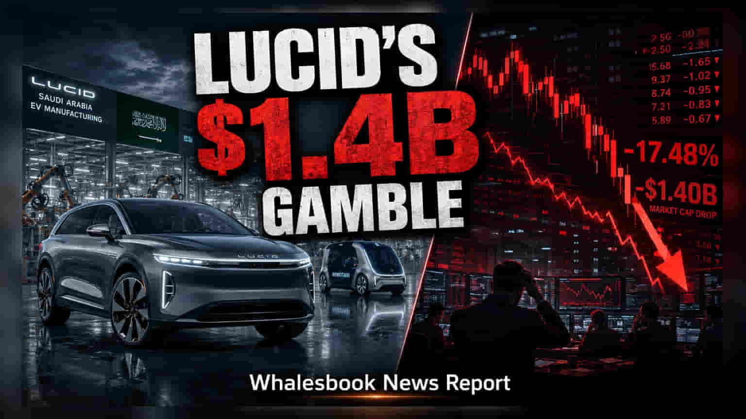Lucid Motors Shares Fall 8% As Company Targets $1.4B Cost Cut