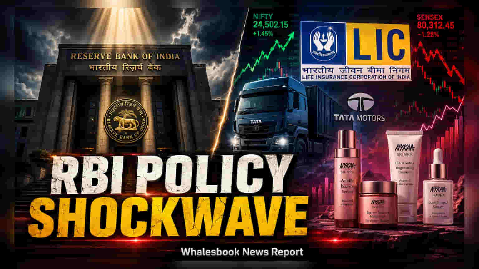 RBI Policy D-Day: Markets Brace for Outcome as LIC OFS, Nykaa, Tata Motors Headline