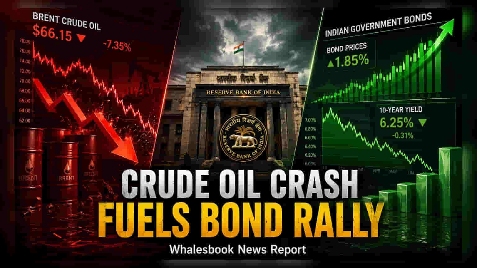 Indian Bonds Rally: ક્રૂડ ઓઇલ ઘટતાં બોન્ડ યીલ્ડ પહોંચી 6.77%, RBI મીટ પહેલાં બજારમાં તેજી