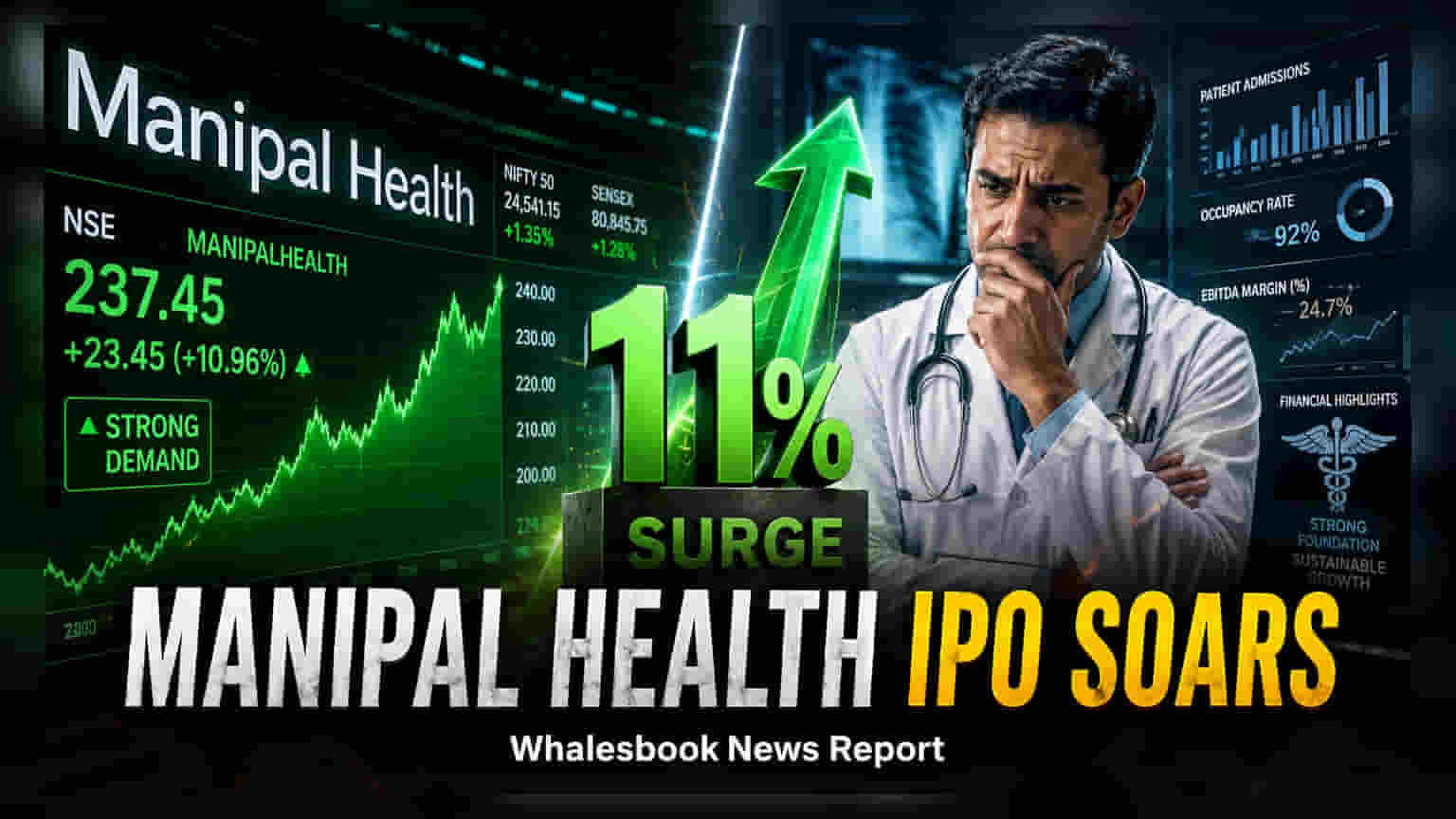 Manipal Health Lists With 11% Premium At ₹652 Per Share